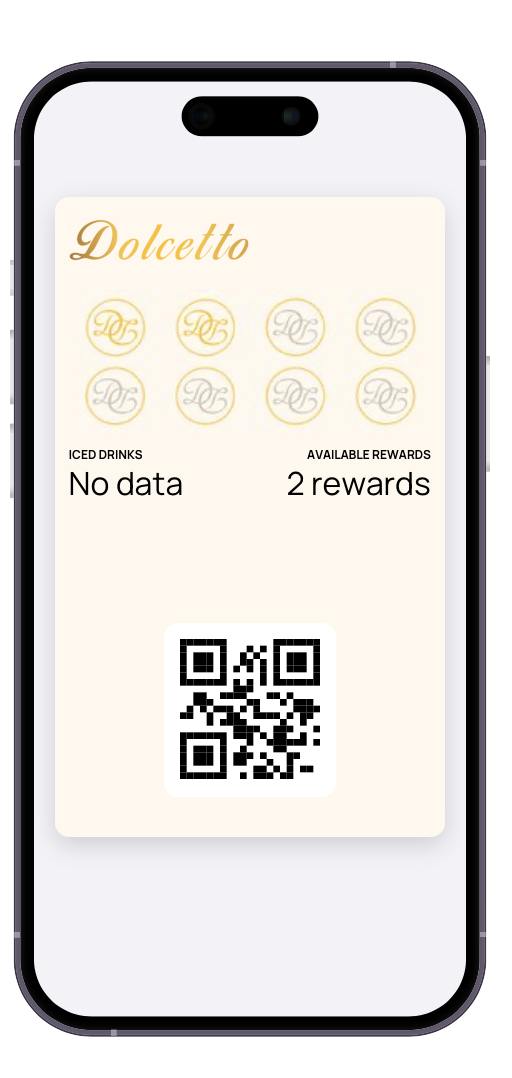 Digital loyalty stamp card saved in a phone wallet